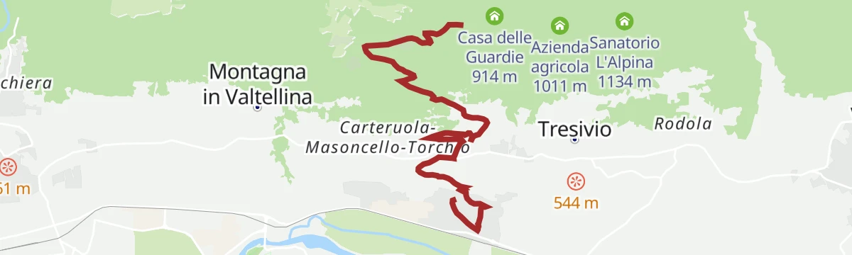 Route map: Camminata alle Foppe